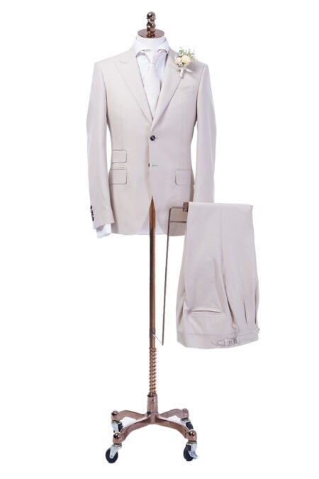 white wedding suit